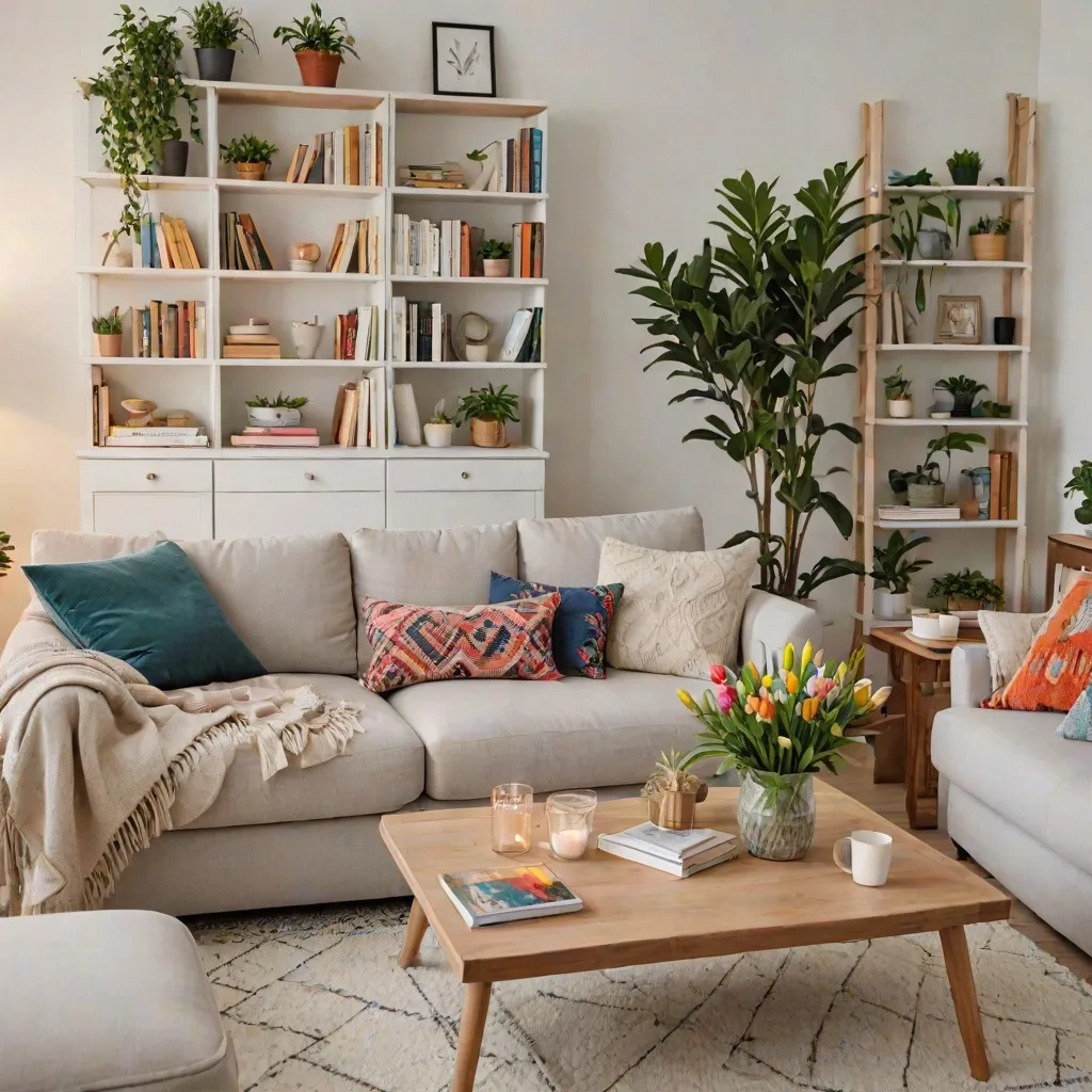 Białe ściany w salonie — jakie dodatki?