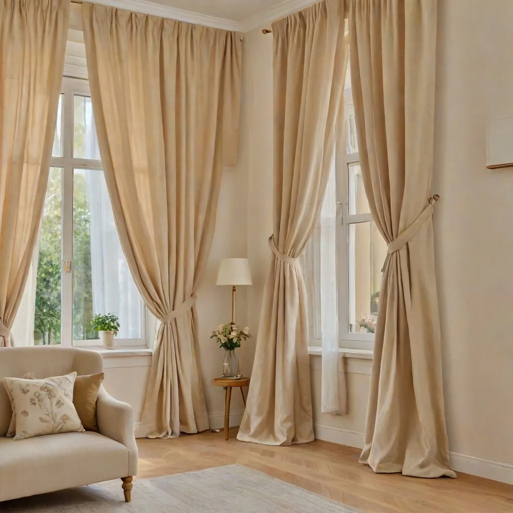 Beżowe ściany — jakie zasłony?