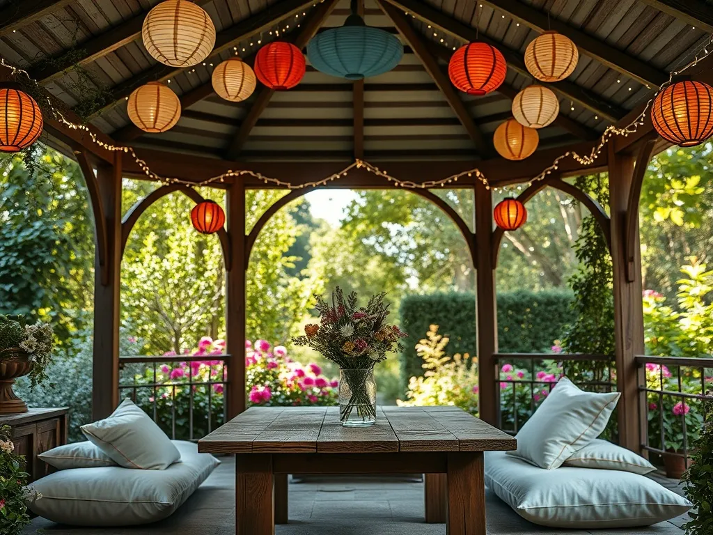 Co na sufit w altanie? Tanie i efektowne pomysły na aranżację