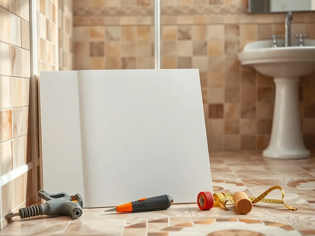 Panele winylowe do łazienki na stare płytki – montaż i porady