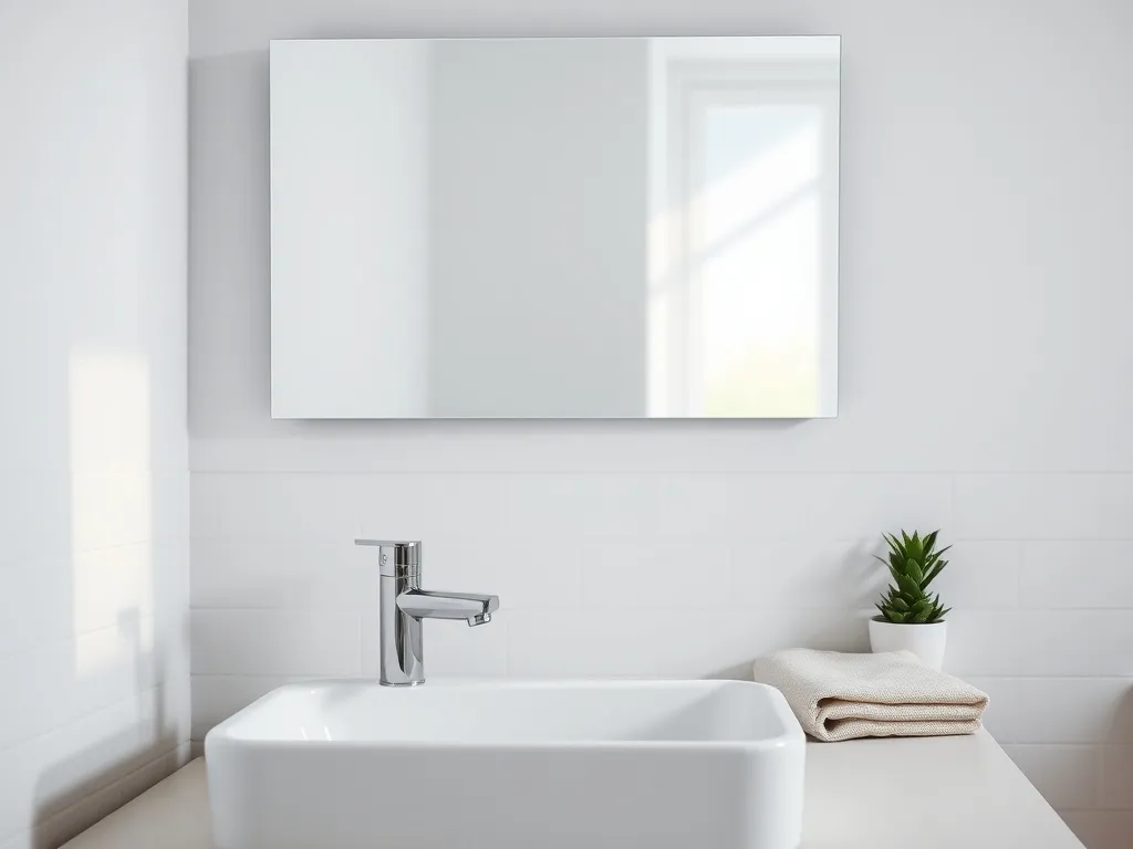 Na jakiej wysokości lustro nad umywalką powiesić?