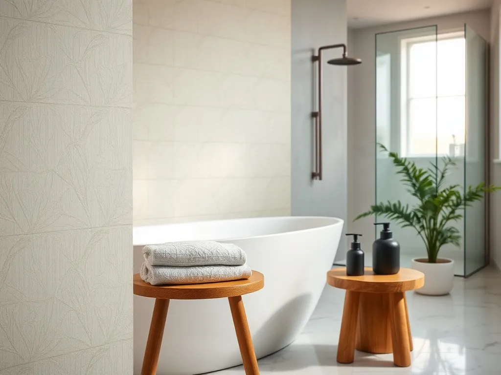 Tapeta w łazience: inspiracje i pomysły