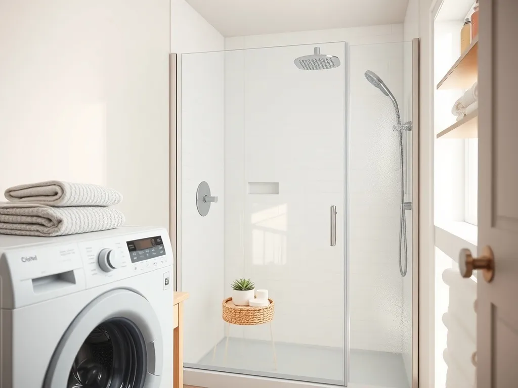 Mała łazienka z pralką i prysznicem – jak ją urządzić?
