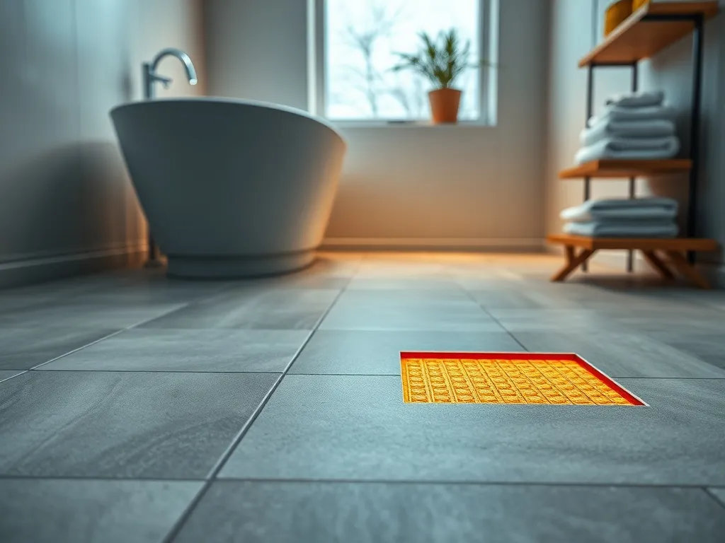 Ogrzewanie podłogowe w łazience – zalety, montaż, koszty
