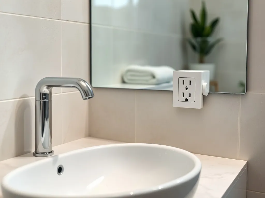 Gniazdka w łazience przy umywalce – gdzie je zamontować?