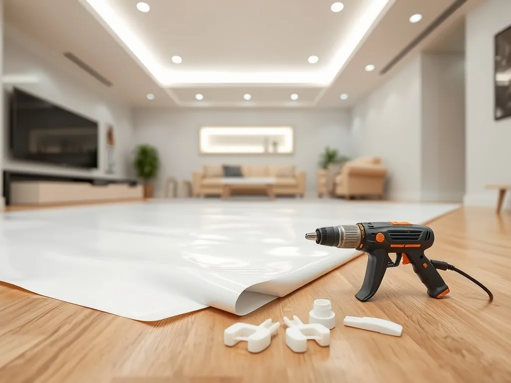 Sufit napinany – zalety, montaż i cena