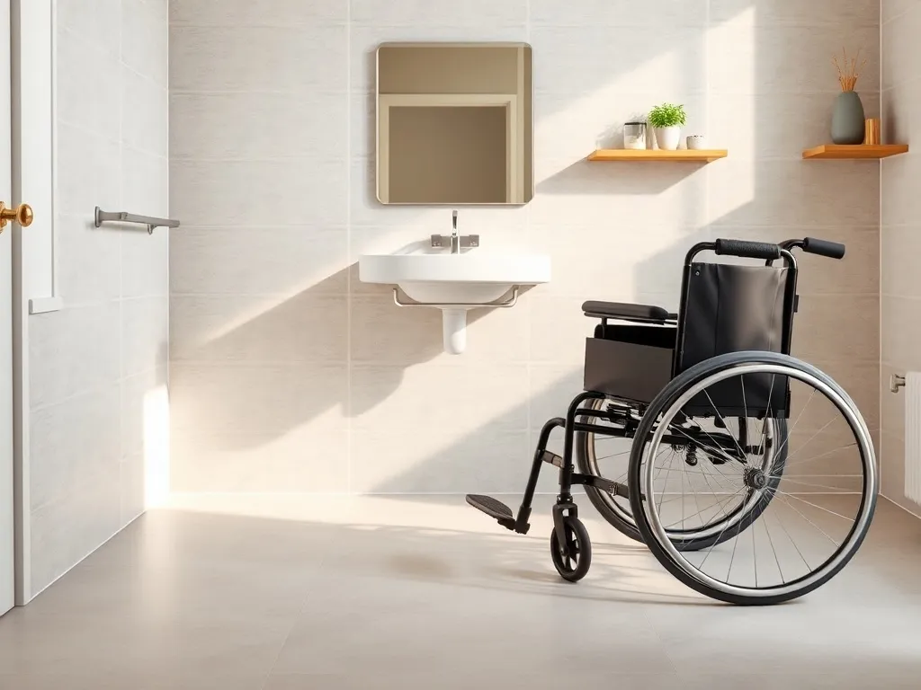 Na jakiej wysokości lustro w łazience dla niepełnosprawnych?