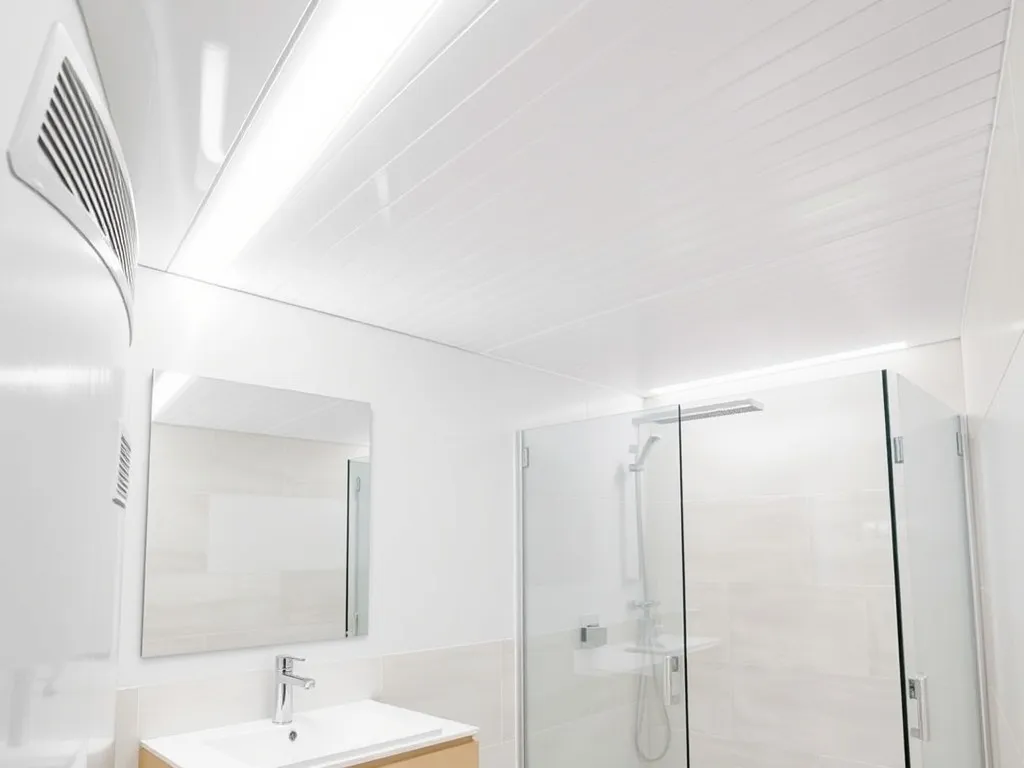 Sufit w małej łazience – jak optycznie powiększyć przestrzeń?